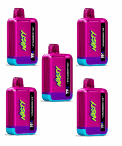 Nasty Disposable Rechargeable Vape 9000 puff - Strawberry Ice 5 Pack