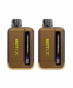 Nasty Rechargeable Vape 9000 Puffs X-Nic - Caribbean Mango - 2 Pack