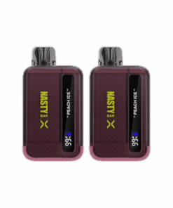 Nasty Rechargeable Vape 9000 Puffs X-Nic - Peach Ice - 2 Pack