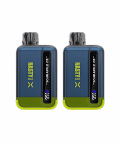 Nasty Rechargeable Vape 9000 Puffs X-Nic - Sour Apple Ice - 2 Pack