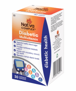 Nativa Diabetic Vitamin Complex Capsules - 30s