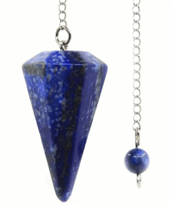 Natural Crystal Pendulum for Chakra Balancing - Lapis Lazuli