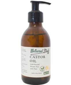 Natural Stuff 100% Pure Cold-pressed Hexane Free Premium Castor Oil -200ml - 2 Pack