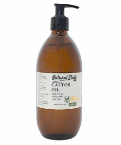 Natural Stuff 100% Pure Cold-pressed Hexane Free Premium Castor Oil - 500ml - 2 Pack