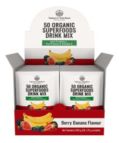 Nature's Nutrition Berry Banana Superfoods Drink Mix Sachets
