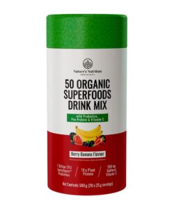 Natures Nutrition Super Greens & Reds with Protein - Berry Banana