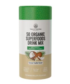 Natures Nutrition Super Greens & Reds with Protein - Coconut Vanilla