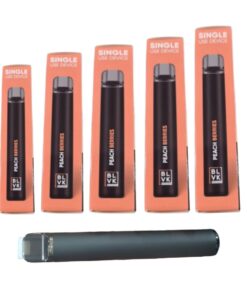 New BLVK 800 Puffs Disposable Vape Peach Berries 5pack