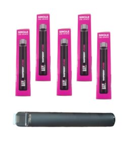 New BLVK Disposable Vape 800 Puffs Raspberry Lychee 5pack