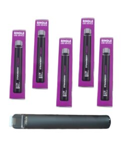 New BLVK Disposable Vape 800 Puffs Strawberry Current 5pack