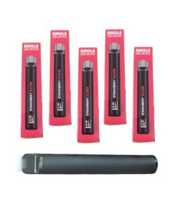 New BLVK Disposable Vape 800 Puffs Strawberry Slushie 5pack