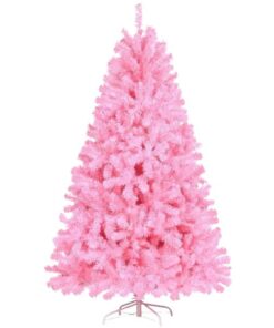 New Port Pink Artificial Christmas Tree With Foldable Metal Stand - 180 cm