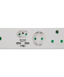 Nexus Adaptor 1x16a 1x5a Schuko 2 x USB PP