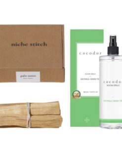 Niche Stitch - Palo Santo Incense Set with Room Spray - Natural Green Tea