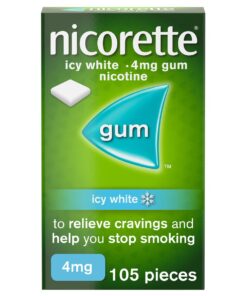 Nicorette Gum Icy White 4mg 105 pieces