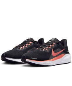 Nike Men's Pegasus 41 Road Running Shoes - Black/Light Wild Mango/Cool Grey/White - UK 8