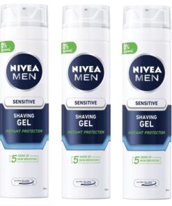 Nivea Men - Sensitive Shaving Gel - Instant Protection (3 x 200ml)