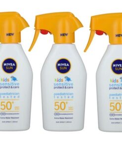 NIVEA Sun - Kids SPF50+ Sensitive Protect & Care Trigger Spray (3 x 300ml)
