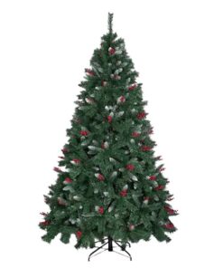 NorthLights Artificial White Snow Flocked Christmas Tree - 150 cm