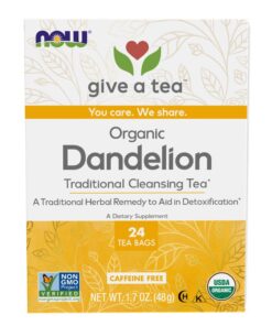 NOW Foods Dandelion Tea, Organic - 24 Tea Bags