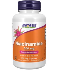 NOW Foods Niacinamide (B-3) 500 mg - 100 Veg Capsules