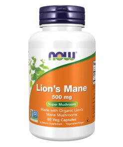 NOW Foods ORG Lions Mane Mushroom - 60 Veg Capsules