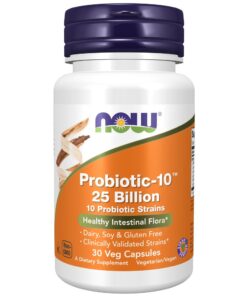 NOW Foods Probiotic-10 25 Billion - 30 Veg Capsules