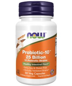 NOW Foods Probiotic-10 25 Billion - 50 Veg Caps