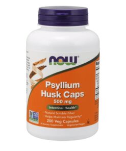 NOW Foods Psyllium Husk Caps 500mg - 200 Caps