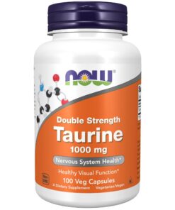NOW Foods Taurine, Double Strength 1000 mg - 100 Veg Capsules