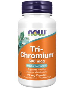 NOW Foods Tri-Chromium 500 mcg with Cinnamon - 90 Veg Capsules
