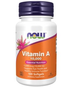 NOW Foods Vitamin A 10 000 IU - 100 Softgels