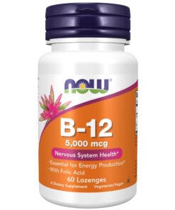 NOW Foods Vitamin B-12 5000mcg - 60 Lozenges