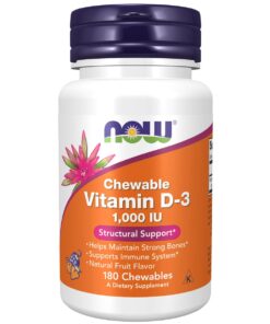 NOW Foods Vitamin D-3 1000 IU - 180 Chewables