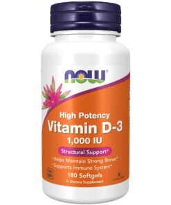 NOW Foods Vitamin D-3 1000 IU - 180 Softgels