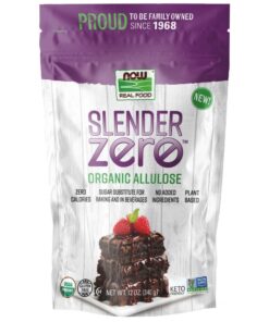NOW Real Food Slender Zero Allulose, Organic Powder - 340g/12 oz.