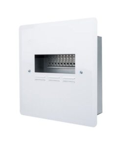 NUR Mini Rail Distribution Board - 16Way Flush Metal