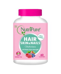 Nutripure Hair Skin and Nails Multivitamin with Biotin Extra Strength 60's