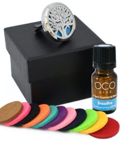 OCO Life Tree Of Life Car Vent Diffuser with Breathe Essential Oil