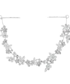Olive Tree - Metal & Crystal Flower Styled Headband - Bridal / Formal Event