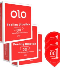 OLO Condoms 0.01mm Ultra Thin - Thermal Sensation For More Pleasure - 9
