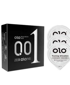 OLO Condoms Ultra Thin -Revolutionary Hyaluronic Acid Lubricant -Pack Of 3 - Ultra Thin - 20 Pack