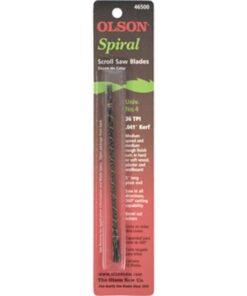 Olson Scroll Saw Bl. 5" 125mm 36Tpi Spiral Cut Wood Plain End 6Pc