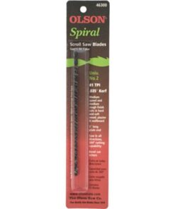 Olson Scroll Saw Bl. 5" 125mm 41Tpi Spiral Cut Wood Plain End 6Pc