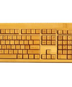 Only Do Bamboo Wireless Keyboard & Bamboo Mouse - Light Brown