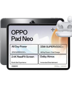OPPO Pad Neo 10.1" 128GB LTE Tablet - Space Grey + OPPO Enco Buds