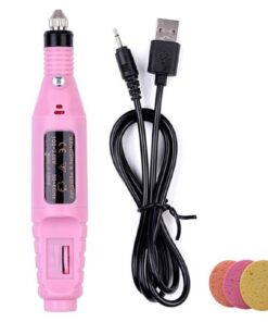 Optic Variable Speed Rotary Nail Art Drill Carver-Pink