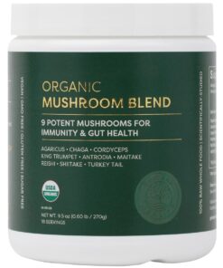 Organic Mushroom Blend - Mushroom Supplement for Immune and Gut Health