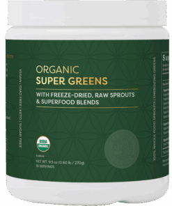 Organic Super Greens Powder Blend - Delicious Daily Nutrition Smoothie Mix
