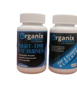Organix Combo - Fat & Starch Blocker Plus Night-Time Fat Burner Capsules